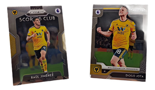 Raúl Jiménez Y Diogo Jota Premier League Lote De 2 Tarjetas