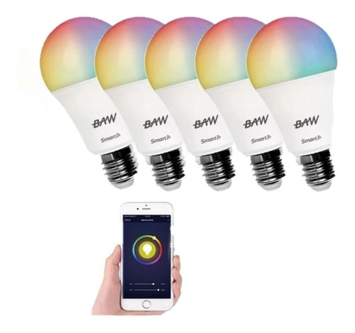 Lámpara Led Wifi E27 10w Rgb Celular Smart Life