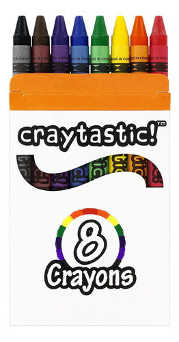Craytastic! Crayon Granel 30 Caja Individual 8 Color Premium