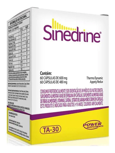 Spirulina Sinedrine - 120 Capsulas - Power Supplements