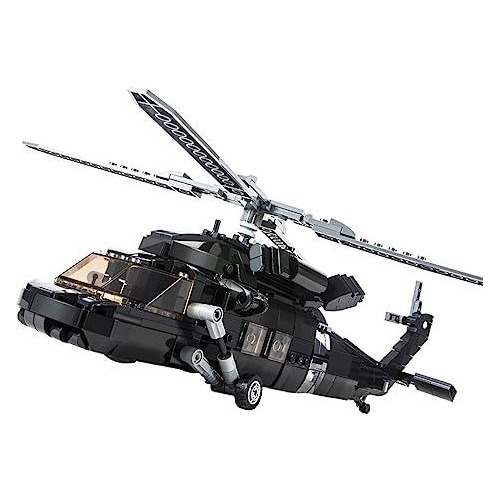 Set Construcción Dahonpa 692 Piezas Uh-60 Helicopter