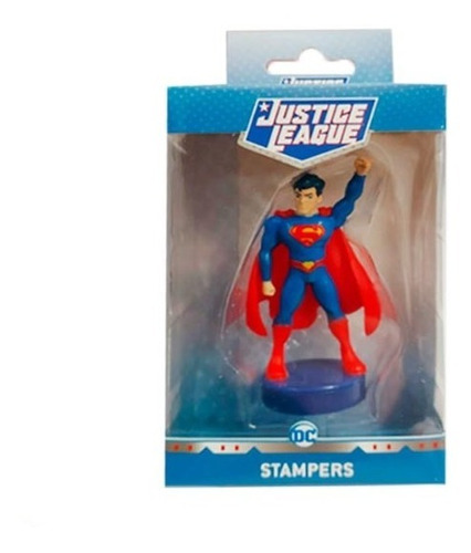 Figura De Acción Superman Sello Stampers Dc Justice League 