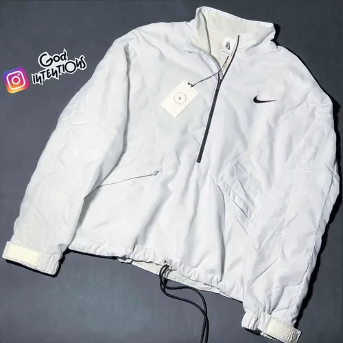 Nike Fear Of God Half Zip Jacket Pure Platinum