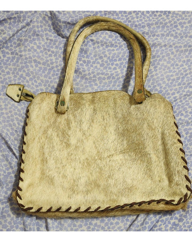 Cartera De Pelo Cuero 