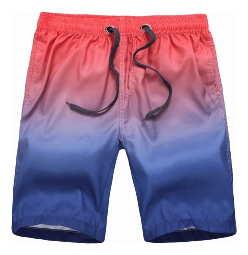 Shorts De Playa For Hombre Degradado Trajes De Baño .
