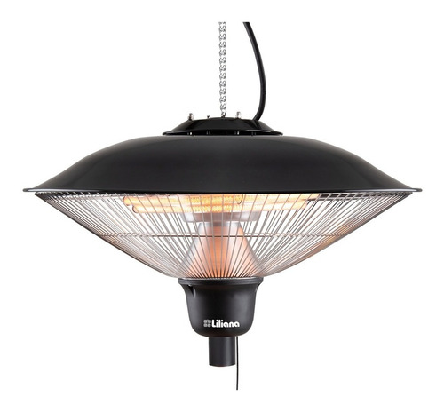 Imagen 1 de 2 de Calefactor Halógeno Techo Exterior Liliana Chtec2000 2000 W Color Negro