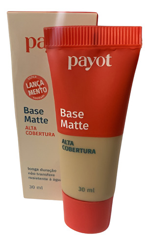 Nova Base Matte Payot Alta Cobertura Acabamento Impecável