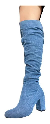 Botas altas azul marino sale