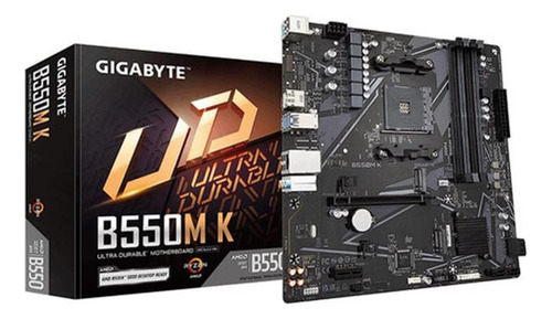 Tarjeta Madre Gigabyte Micro Atx B550m K Am4 Hdmi 128gb Ddr4