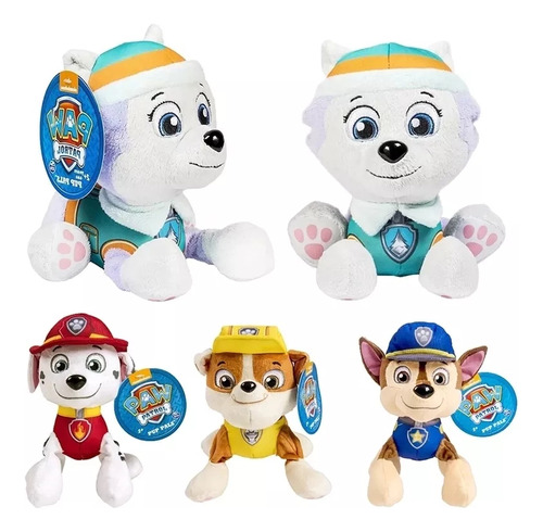 Peluches De Paw Patrol Patrulla Canina Everest Chase Skye 