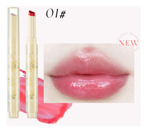 Bálsamo Labial Flortte Crystal Jelly Lipstick Hidratante Mir