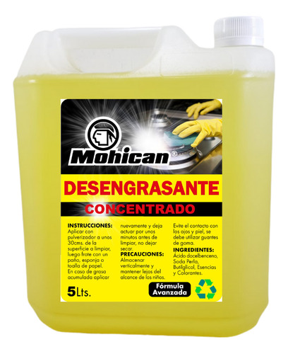 Desengrasante Concentrado Mohican 5 Lt