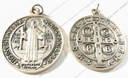 Medalla San Benito Protector De Todo Mal Ojo (made Italy)