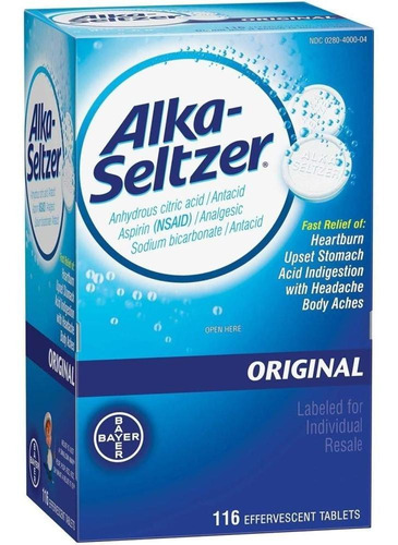 Alka-seltzer Original Bayer 