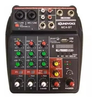 Mesa De Som Com Interface Sound Voice Mc4 Bt