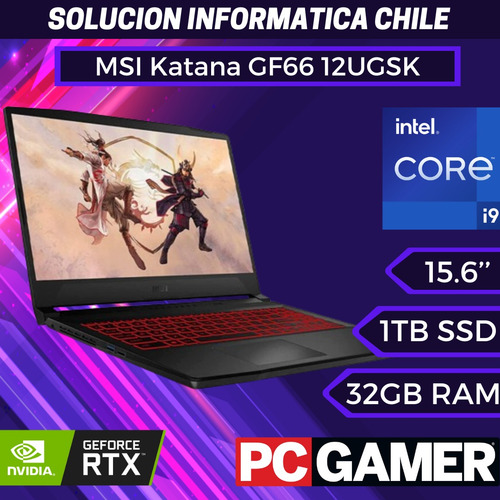 Msi Katana Gf66 I9-12900h Rtx 3070 Ti 1tb Ssd 32gb Ram (Usado)