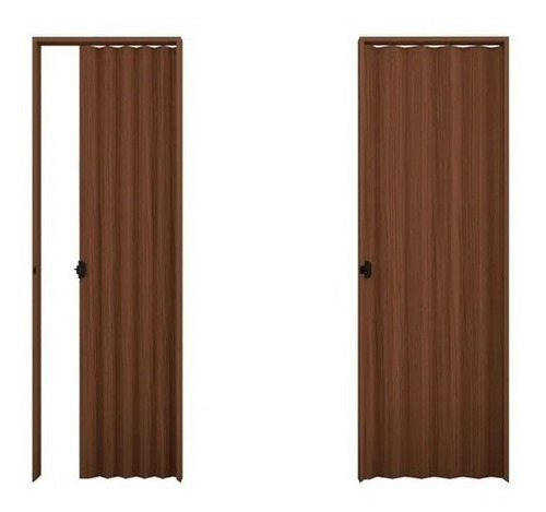 Puerta Plegable De Pvc Color Marron 0,80x2,10 