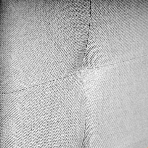 Cabecera Individual Roomi Diseño Moderno 120 Cm De Alto Rs Color Gris Oscuro