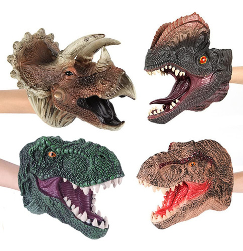 Títeres De Mano De Dinosaurios, Guantes De Dinosaurio Real.