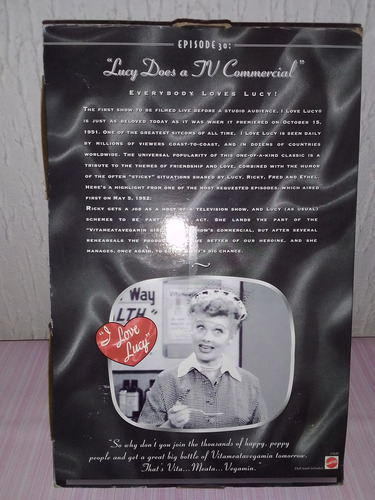 Barbie I Love Lucy Tv Comercial Lucille Ball Episodio 30 (Usado)