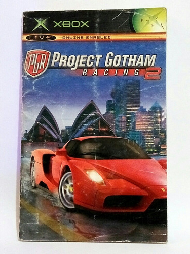 Project Gotham Racing 2 Solamente Manual Original Xbox