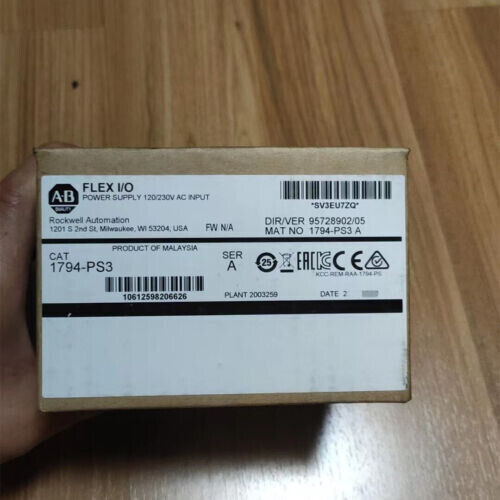 New Sealed Ab 1794-ps3 Flex I/o Ser A 24v-dc Power Suppl Vvh