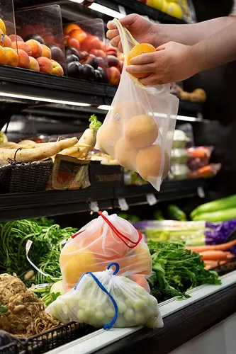 Vandoona Bolsas Reutilizables De Malla Para Frutas Y Verdura