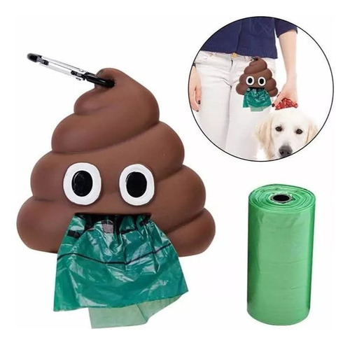 Dispensador/porta Bolsas Para Popo Mascotas + 20 Bolsas