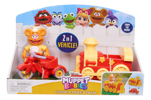 Just Play Muppets  Babies Fozzie N Trike N Tren, Multicolor