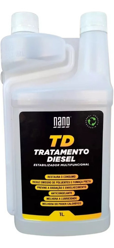 Nano Aditivo De Combustíveis Td Diesel 1 Litro 