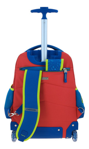 Mochila 3d Grande Chenson Baston Y Ruedas Dinosaurio Rex Dicor Co66063-r