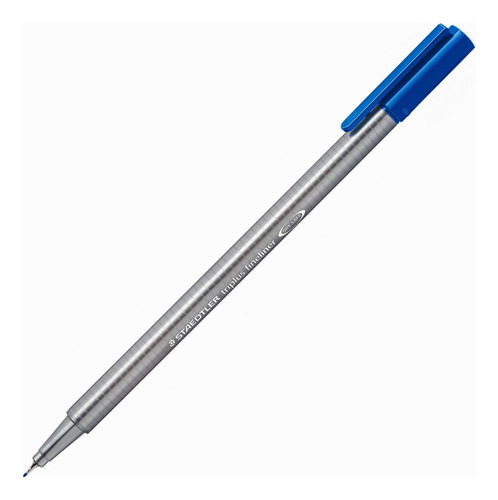 10 Bolígrafos Staedtler Triplus 0.3mm Azul Fineliner