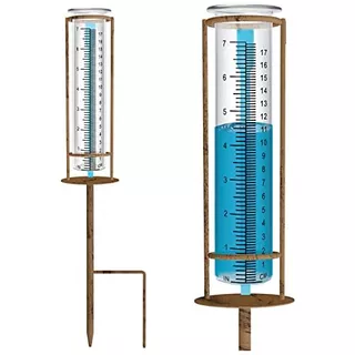 Medidor De Lluvia De Vidrio Desmontable Y Resistente He...