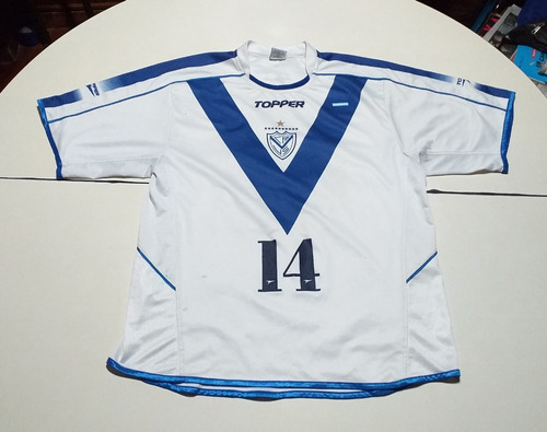 Imagen 1 de 2 de Camiseta De Vélez De Voley Topper Sin Sponsor #14 Talle L