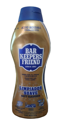  Limpiador Bar Keepers Friend Suave 737g 