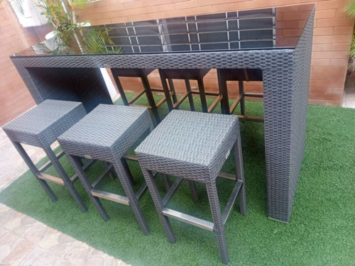 Comedor Rattan Sintético Exteriores Jardín