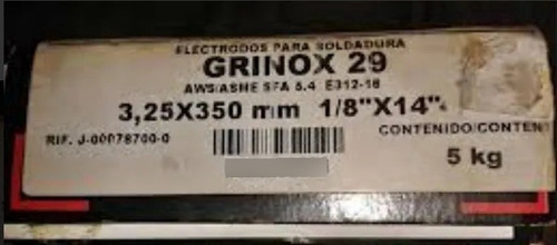 Imagen 3 de 3 de Electrodos Lincoln Grinox 29 3_32 Y 1_8, Importado E312-16