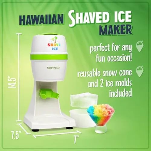 Nostalgia Snow Cone Shaved Retro Incluye 1 Vaso De
