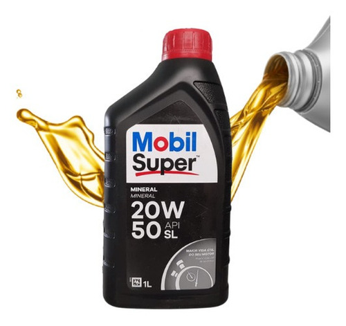 Aceite lubricante para motor Mobil Super 20w50 Mineral Api Sl