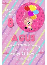 Comprar Plim Plim Rosa Kit Cumpleaños Imprimible Editable Candy Bar