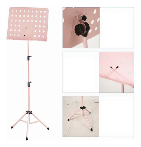 Atril Plegable Para Partituras, Soporte Para Libros De