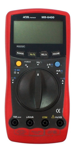 Md6400 - Multímetro Digital Icel Com Interface Rs-232c