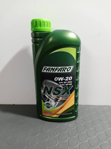 Aceite Sintético Motor De Gasolina Ff Nsx Sae 0w 20 (1 Litro