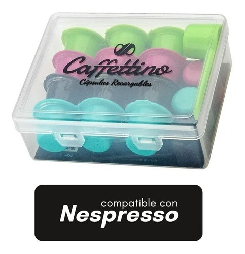 Imagen 1 de 5 de Capsulas Recargables Para Nespresso X 12 U Caffettino - Eco
