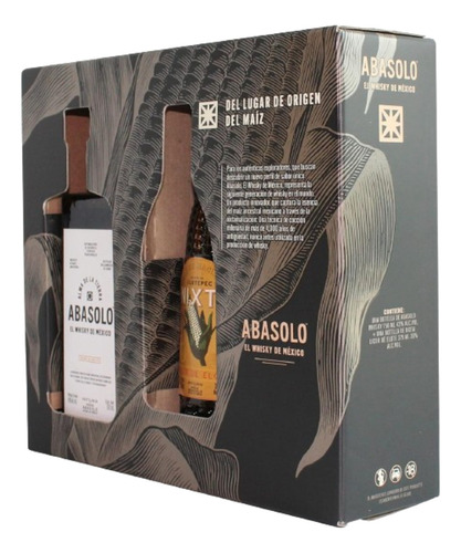 Whisky Abasolo De Maiz 750 Ml + Nixta 375 Ml