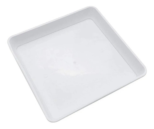 Imagen 1 de 4 de Plato Plastico Posa Maceta Cuadrado 22x22cm Matri