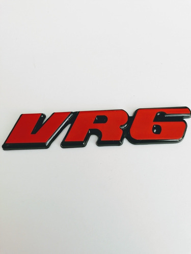 Emblema Volkswagen Vr6 Jetta Golf A2 A3 Rojo