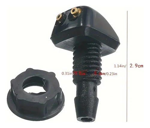 2 Boquilla Limpiaparabrisaspara Fiat Strada 2005-2020 (mcd)