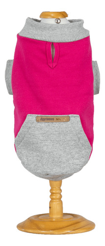 Roupa De Frio Mescla E Pink Tamanho Ex Para Cachorro De 12 Até 18kg