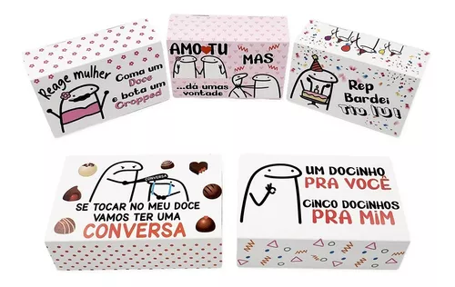 10 Caixa Embalagem 6 Doce Flork Meme Bento De Amor Divertido